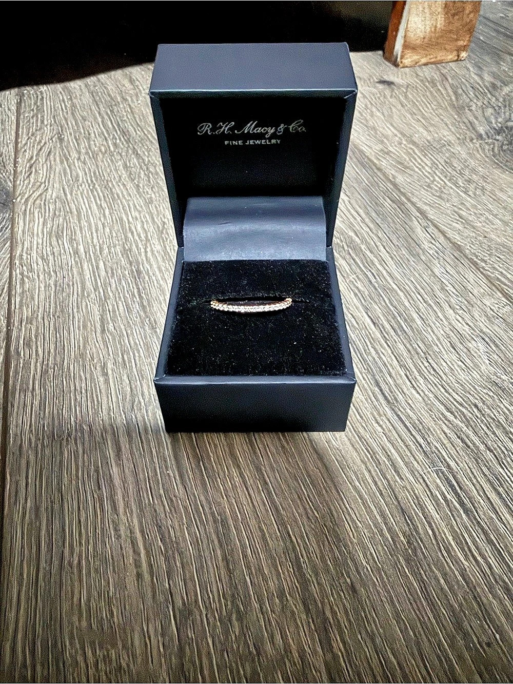 10k rose gold stackable ring